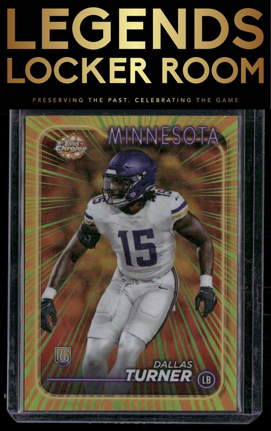 2024 Topps Chrome #RR-17 Dallas Turner Chrome Radiating Rookies
