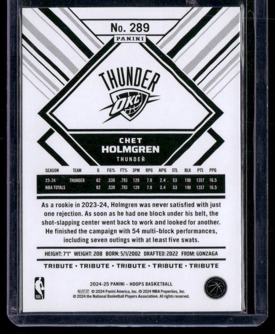 2024-25 Hoops #289 Chet Holmgren