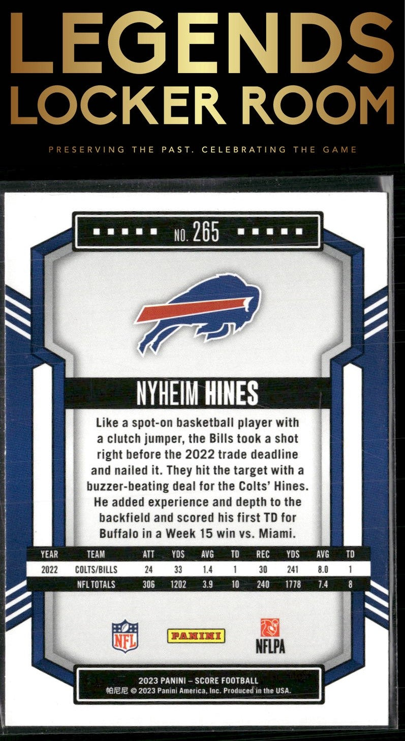 2023 Score #265 Nyheim Hines