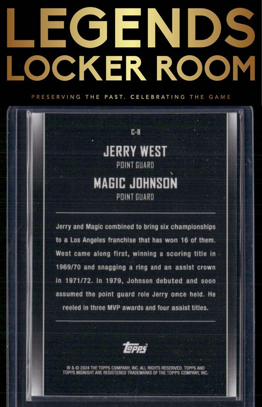2023-24 Topps Midnight #C-8 Jerry West / Magic Johnson Constellations