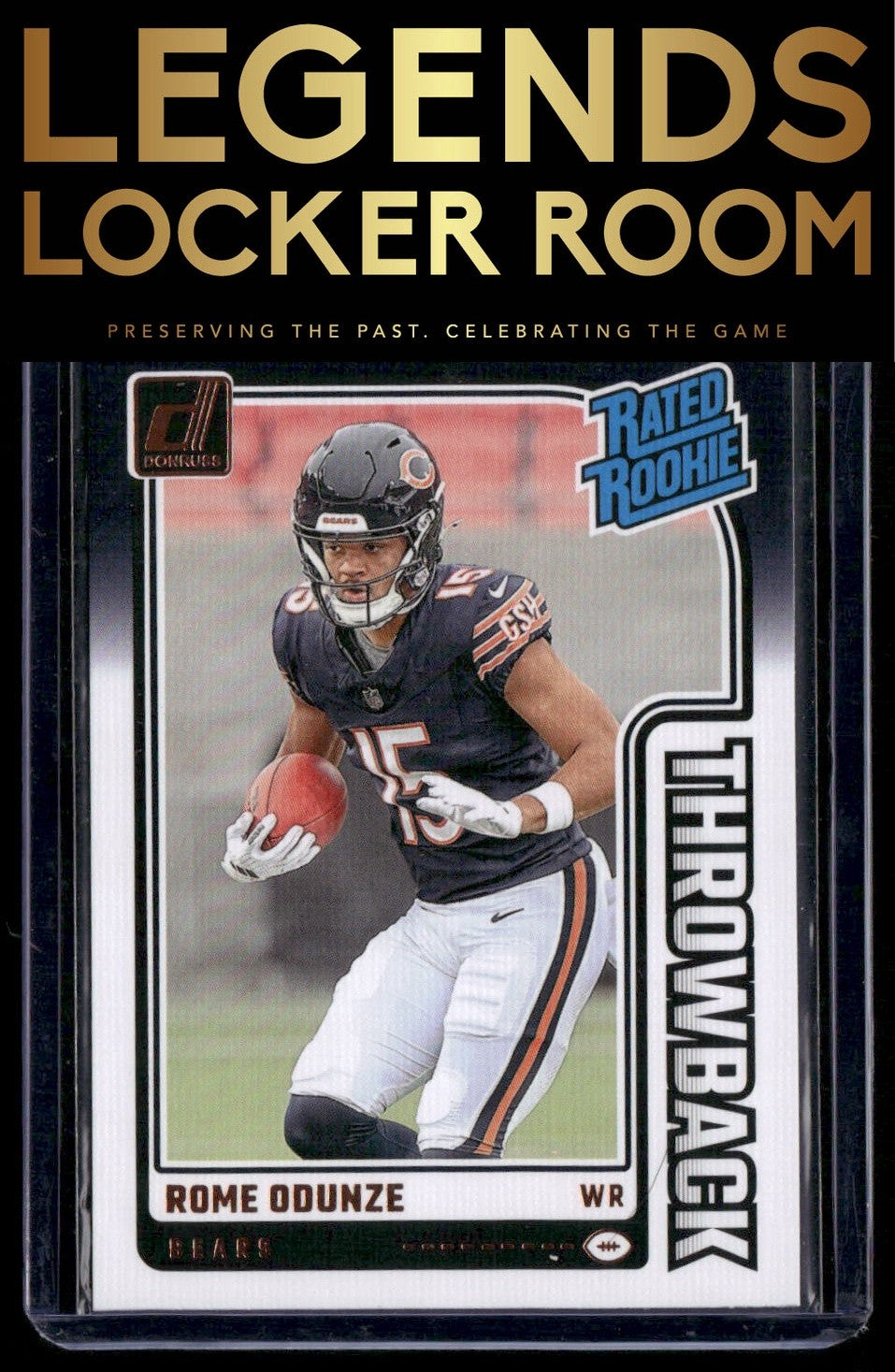 2024 Donruss #4 Rome Odunze Rated Rookies Throwback