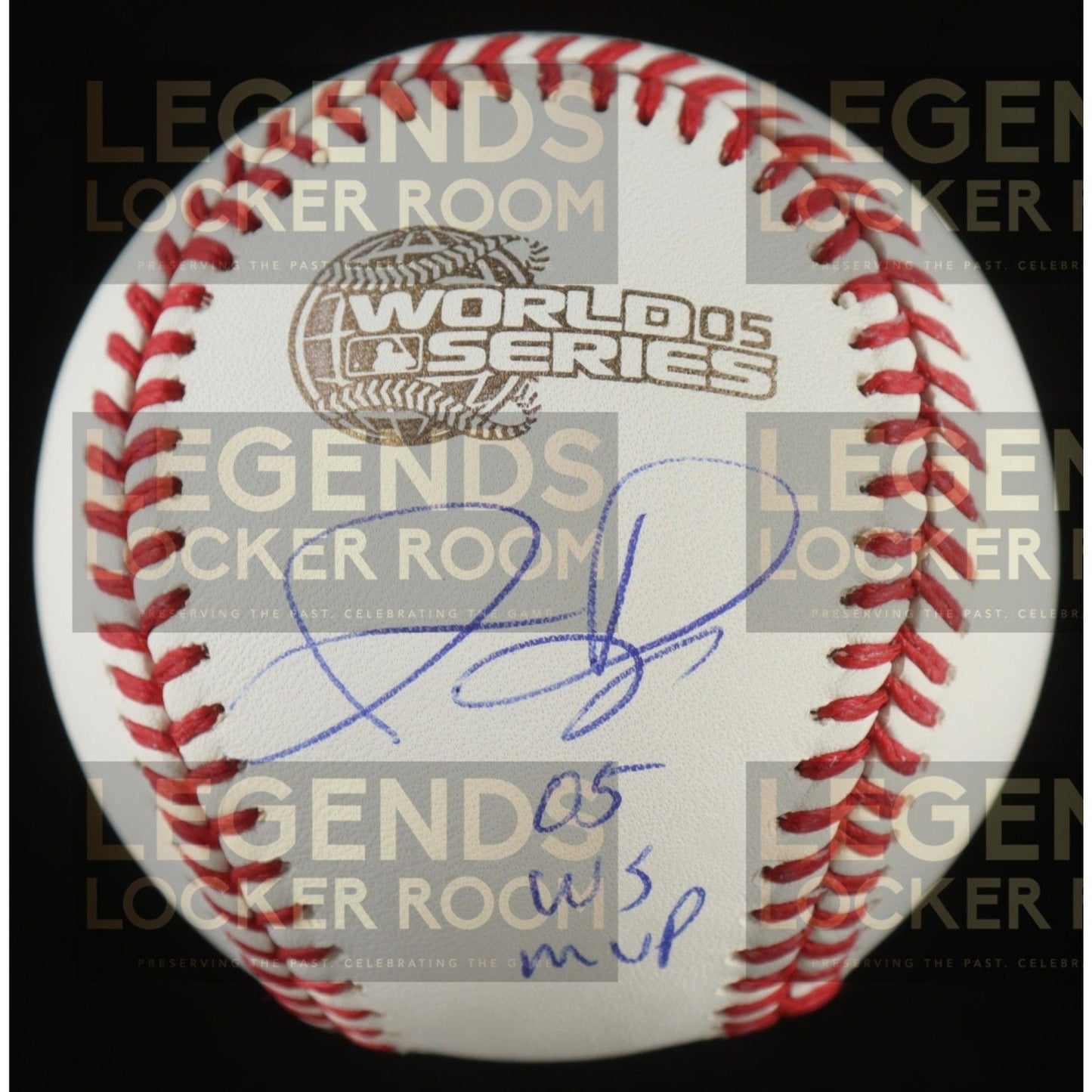 Jermaine Dye Signed Rawlings World Series Baseball - Inscribed "05 WS MVP"