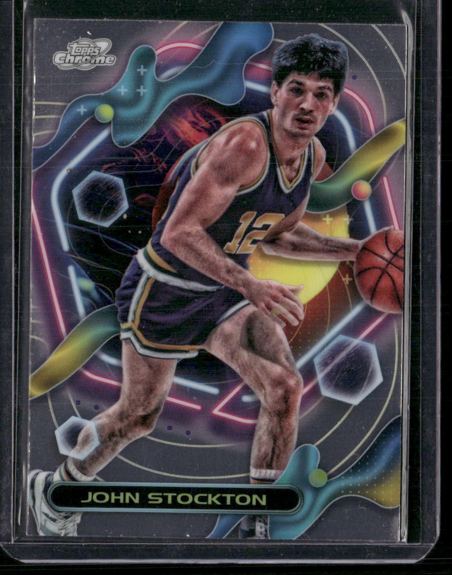 2023-24 Topps Chrome Cosmic #147 John Stockton