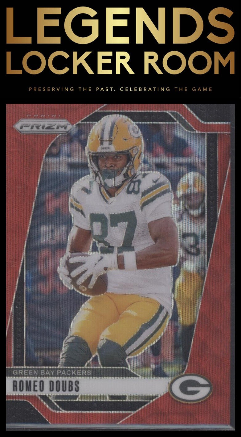2024 Panini Prizm #104 Romeo Doubs Red Wave #/149