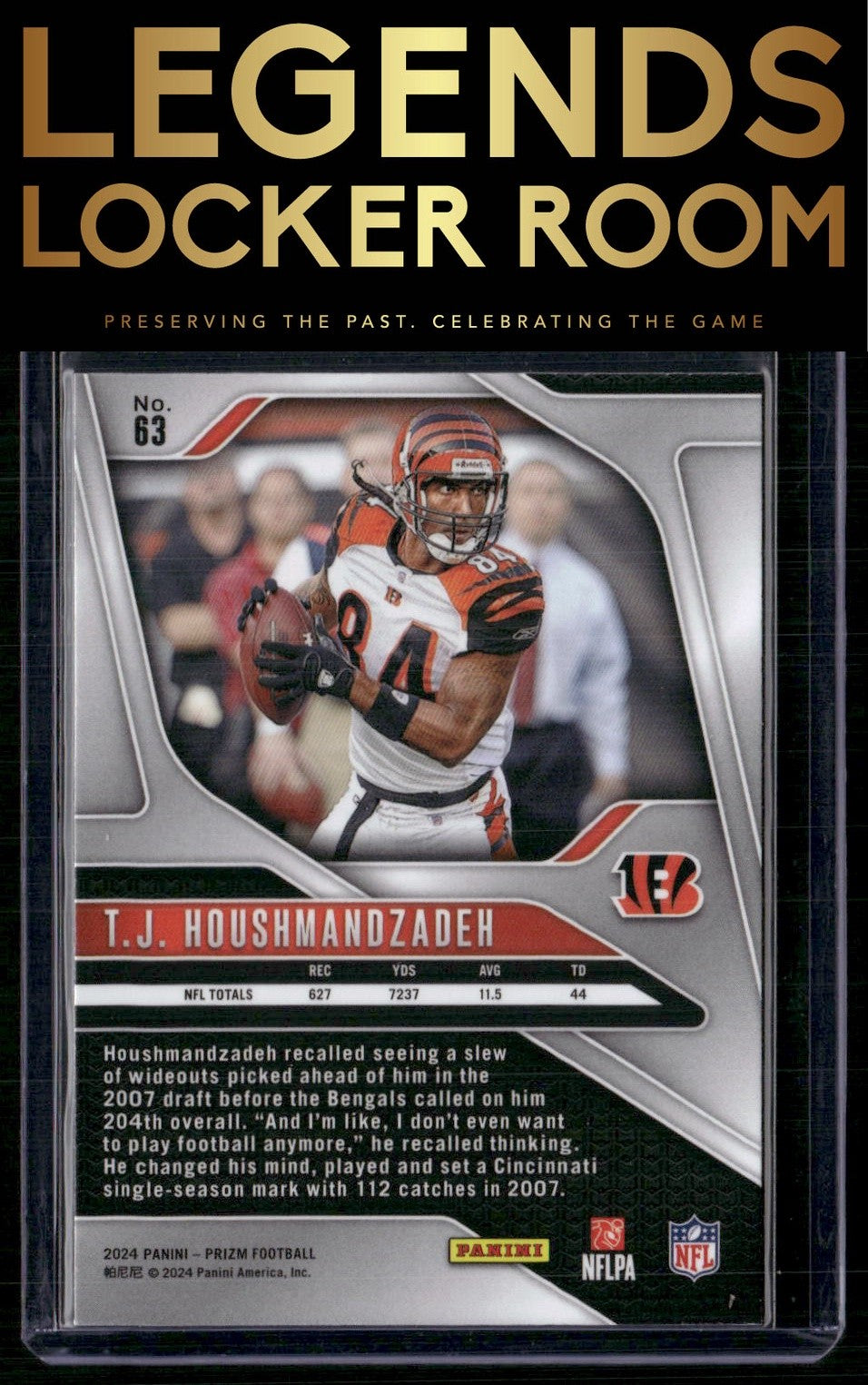 2024 Panini Prizm #63 T.J. Houshmandzadeh