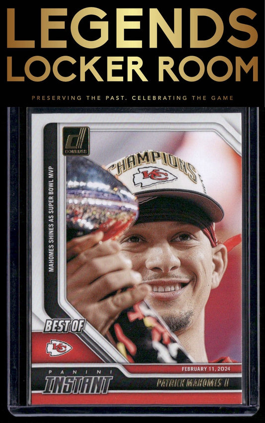 2024 Donruss #12 Patrick Mahomes II Best of Panini Instant