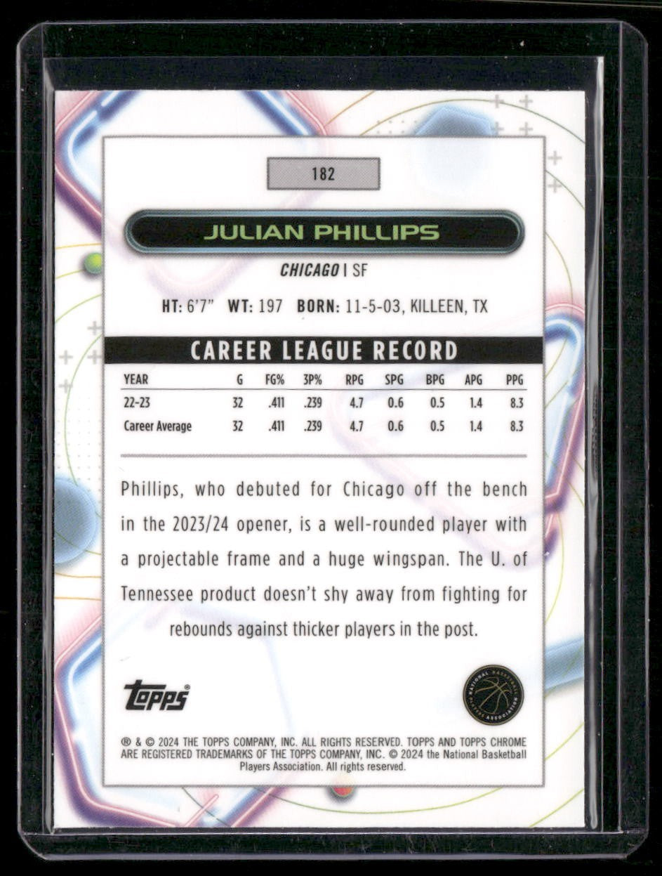 2023-24 Topps Chrome Cosmic #182 Julian Phillips