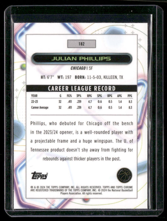 2023-24 Topps Chrome Cosmic #182 Julian Phillips