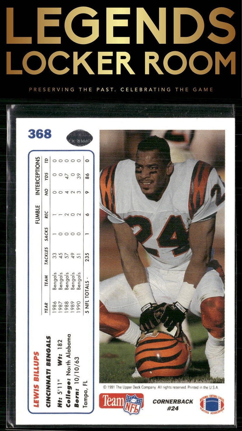 1991 Upper Deck #368 Lewis Billups