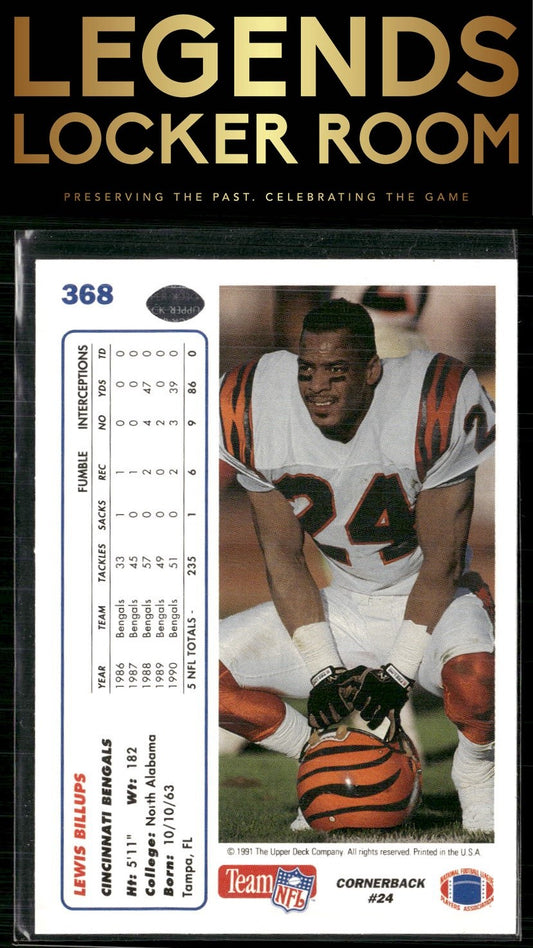 1991 Upper Deck #368 Lewis Billups