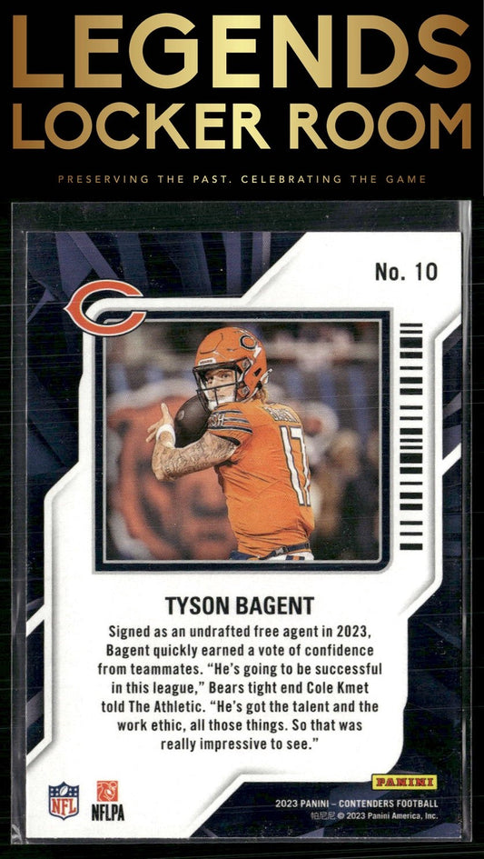 2023 Panini Contenders #10 Tyson Bagent Rookie of the Year Contenders
