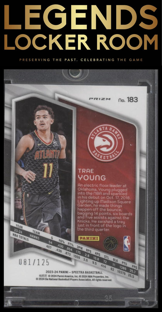 2023-24 Panini Spectra #183 Trae Young Celestial #/125