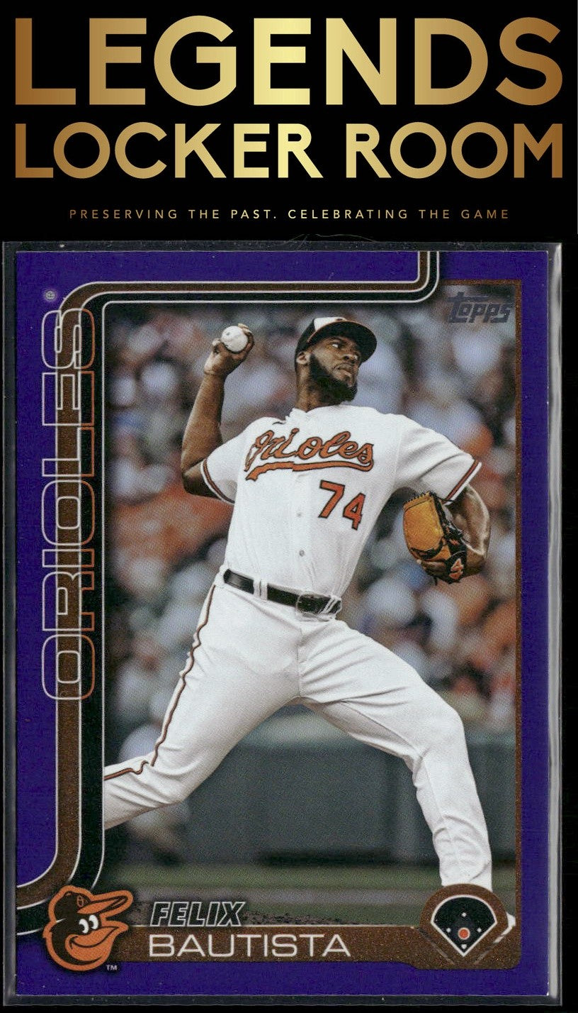 2025 Topps #423 Felix Bautista Purple Holo Foil #/250