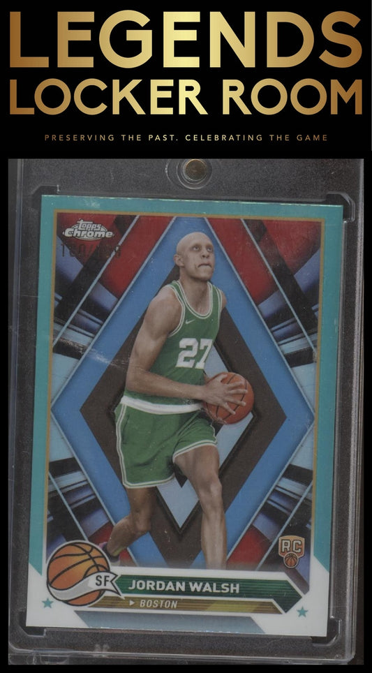 2023-24 Topps Chrome #189 Jordan Walsh Aqua Refractors #/199