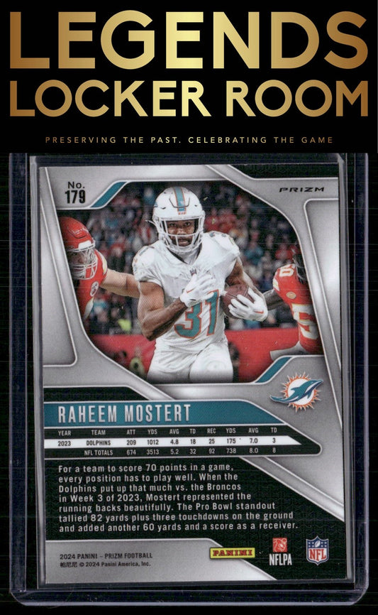 2024 Panini Prizm #179 Raheem Mostert Silver