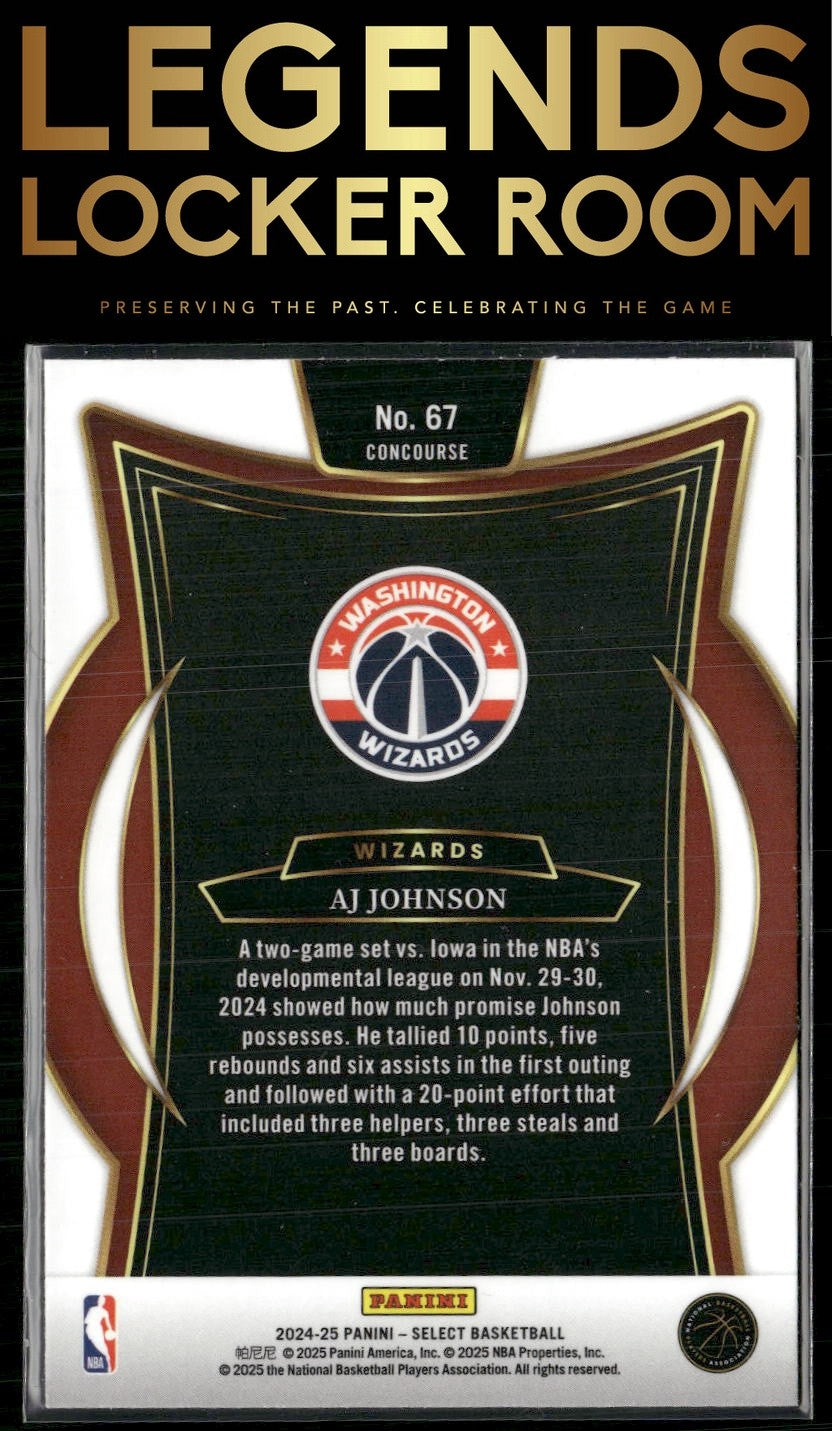 2024-25 Panini Select #67 AJ Johnson