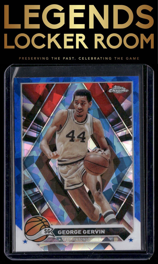 2023-24 Topps Chrome Sapphire Edition #75 George Gervin