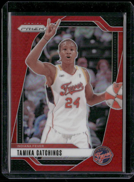 2024 Panini Prizm WNBA #40 Tamika Catchings Red Prizms #/299