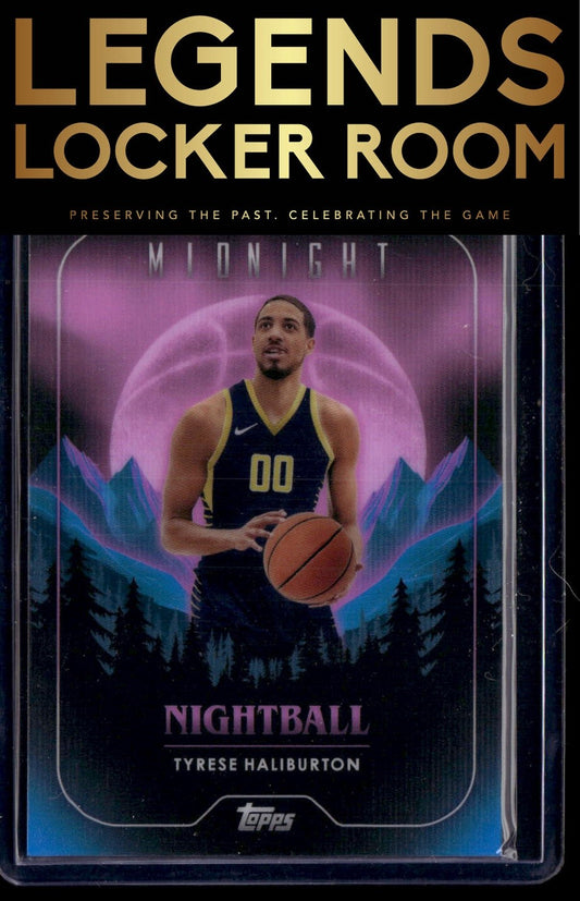 2023-24 Topps Midnight #NB-9 Tyrese Haliburton Nightball