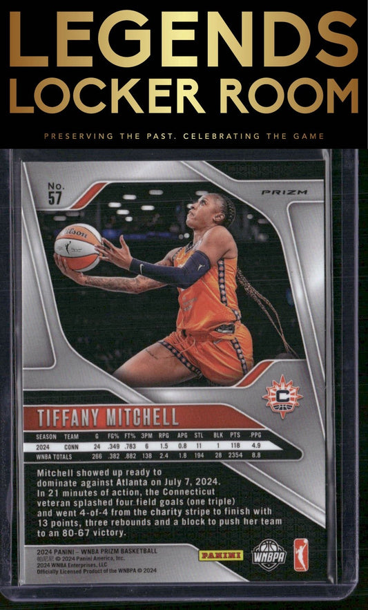 2024 Panini Prizm WNBA #57 Tiffany Mitchell Silver Prizms