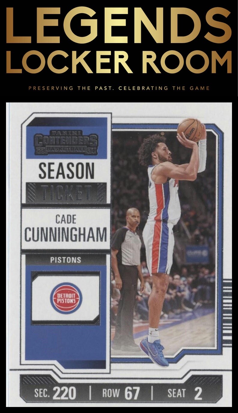2023-24 Panini Contenders #20 Cade Cunningham Season Ticket Retail