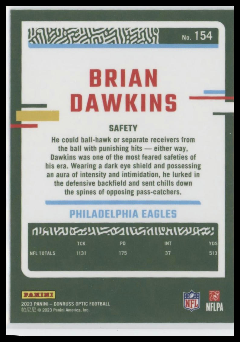 2023 Donruss Optic #154 Brian Dawkins
