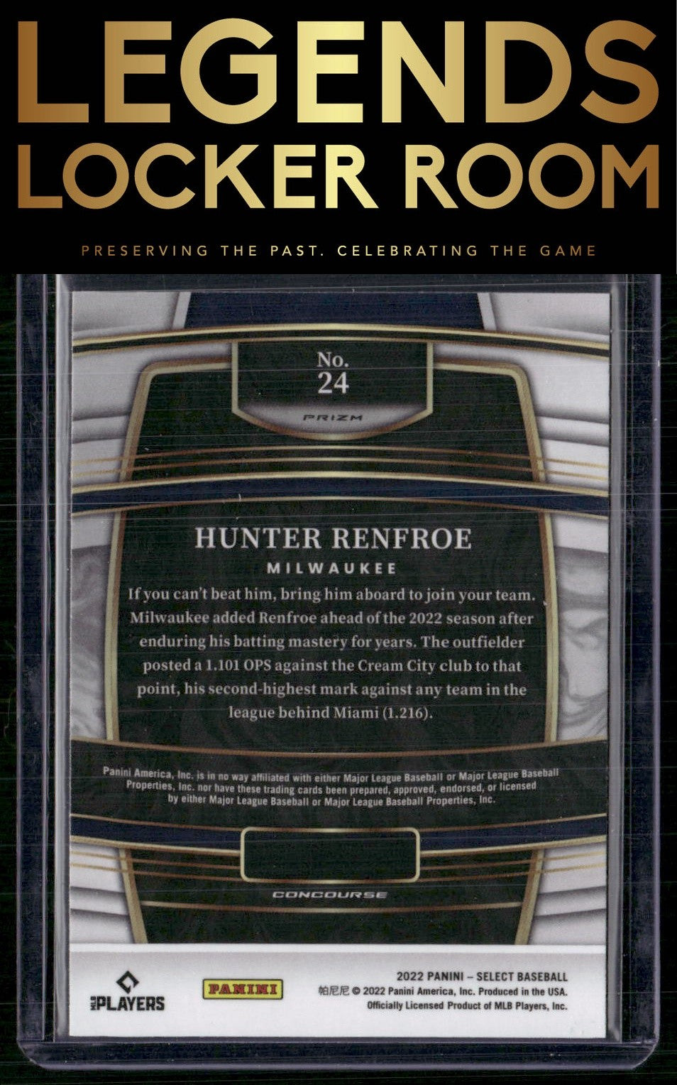 2022 Panini Select #24 Hunter Renfroe Scope