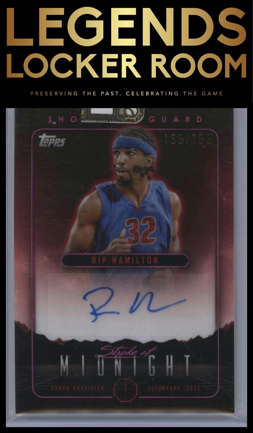 2023-24 Topps Midnight Rip Hamilton Stroke of Midnight Auto Twilight /199
