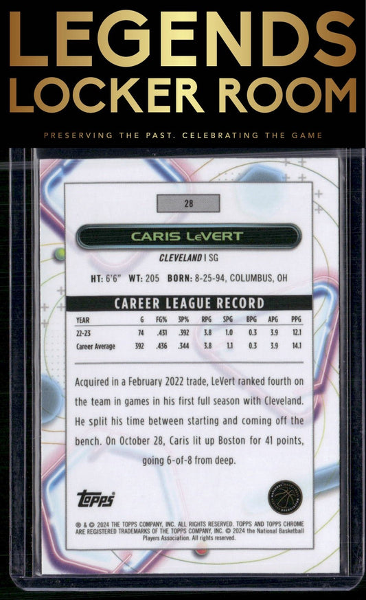 2023-24 Topps Chrome Cosmic #28 Caris LeVert