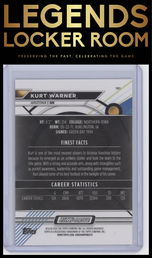 2023 Topps Finest #151 Kurt Warner