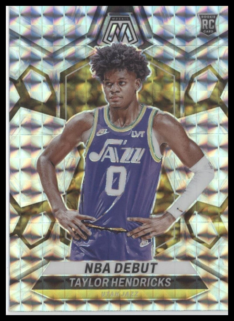 2023-24 Panini Mosaic #261 Taylor Hendricks Silver Mosaic