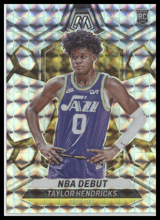 2023-24 Panini Mosaic #261 Taylor Hendricks Silver Mosaic