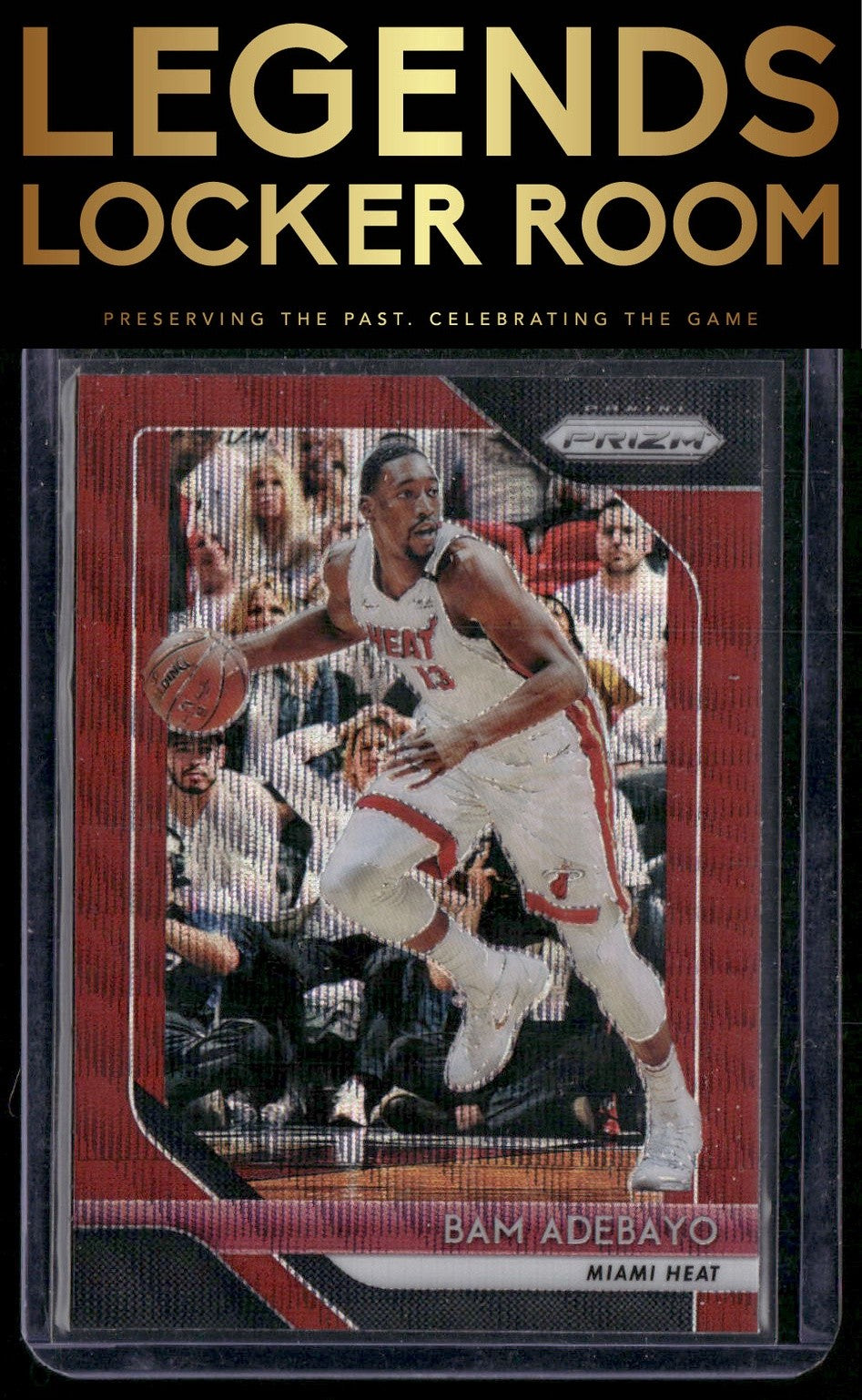 2018-19 Panini Prizm #226 Bam Adebayo Prizms Ruby Wave
