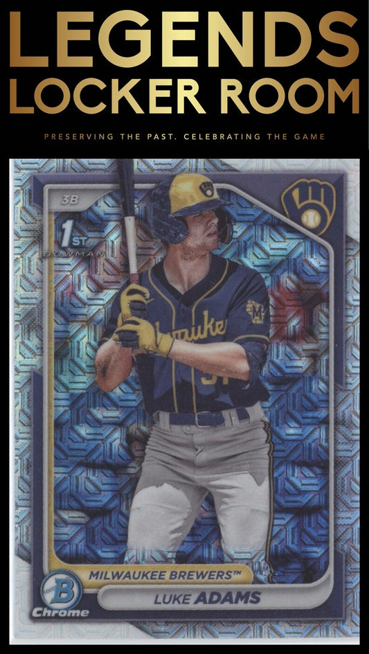 2024 Bowman Chrome #BCP-50 Luke Adams Prospects Mojo