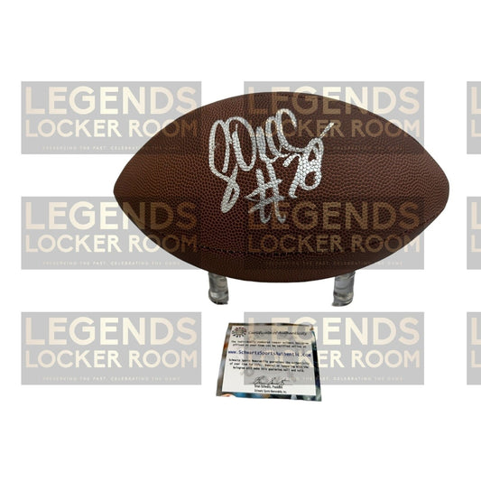 Corey Dillon Signed Football - Certificate of Authenticity