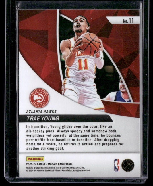 2023-24 Panini Mosaic #11 Trae Young Elevate