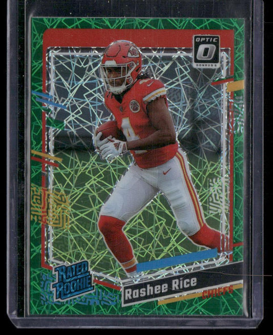 2023 Donruss Optic #257 Rashee Rice Green Velocity