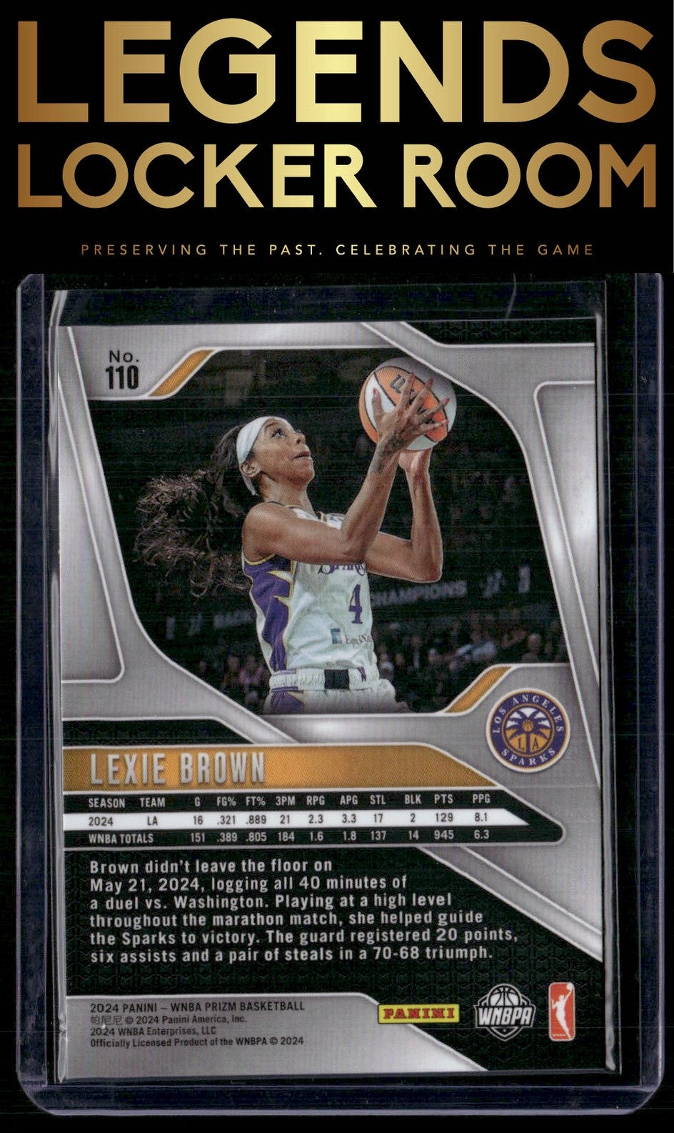 2024 Panini Prizm WNBA #110 Lexie Brown