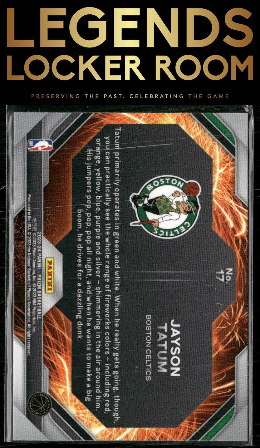 2023-24 Panini Prizm #17 Jayson Tatum Fireworks