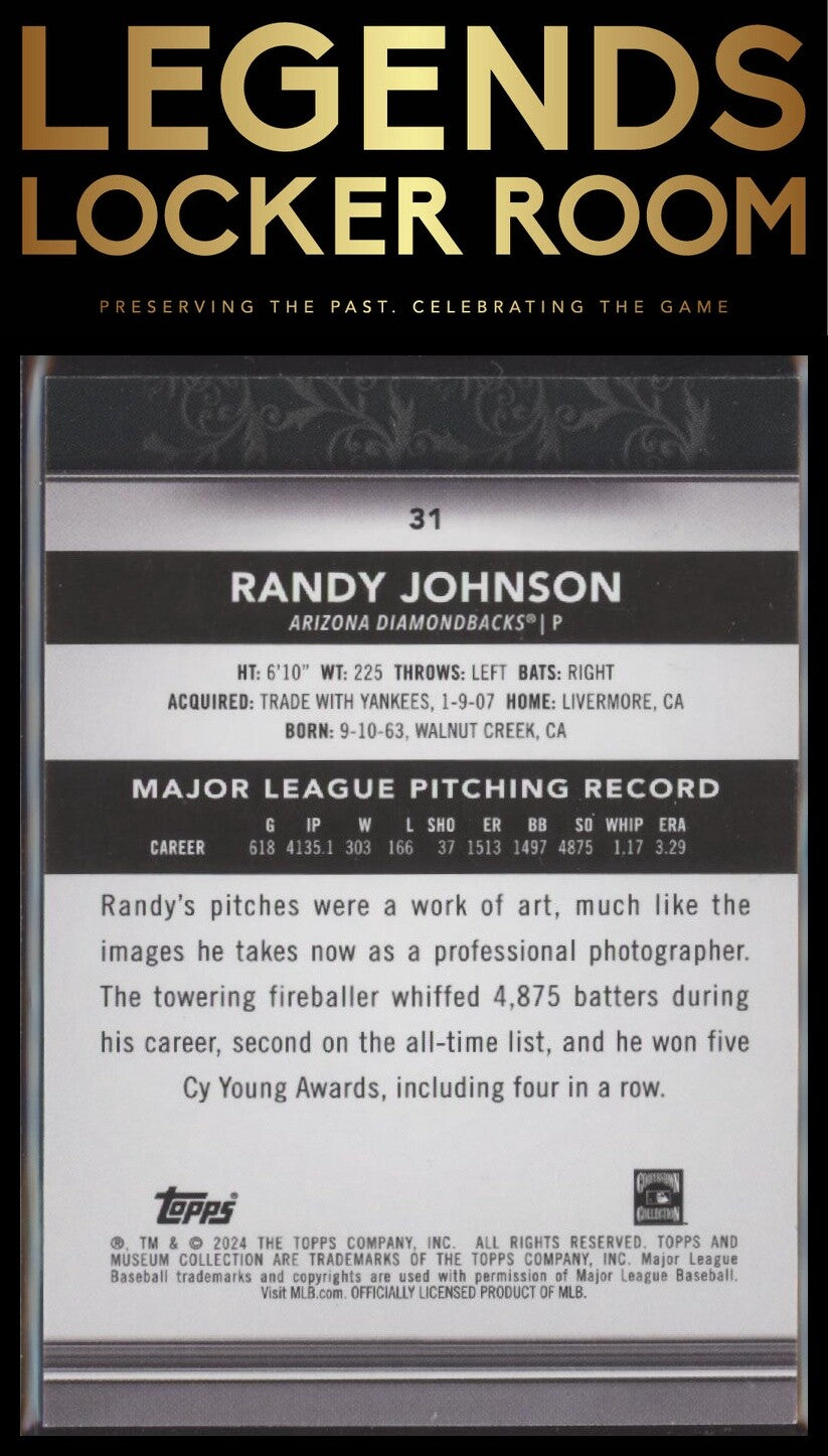 2024 Topps Museum Collection #31 Randy Johnson