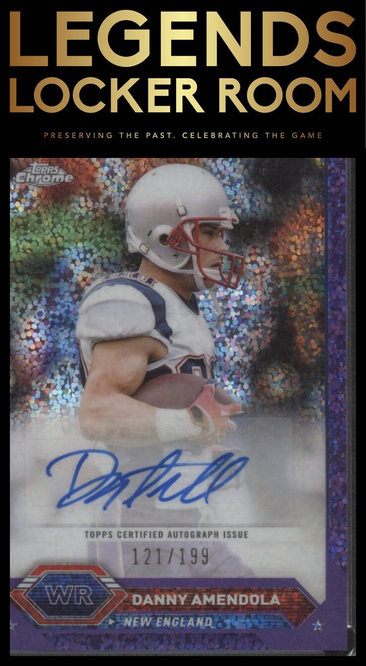 2023 Topps Composite Danny Amendola Topps Chrome Auto SpeckleRefractors #/199