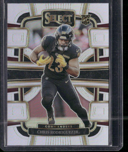 2023 Panini Select #100 Chris Rodriguez Jr. Silver Prizms