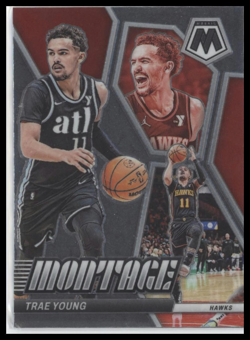 2023-24 Panini Mosaic #7 Trae Young Montage