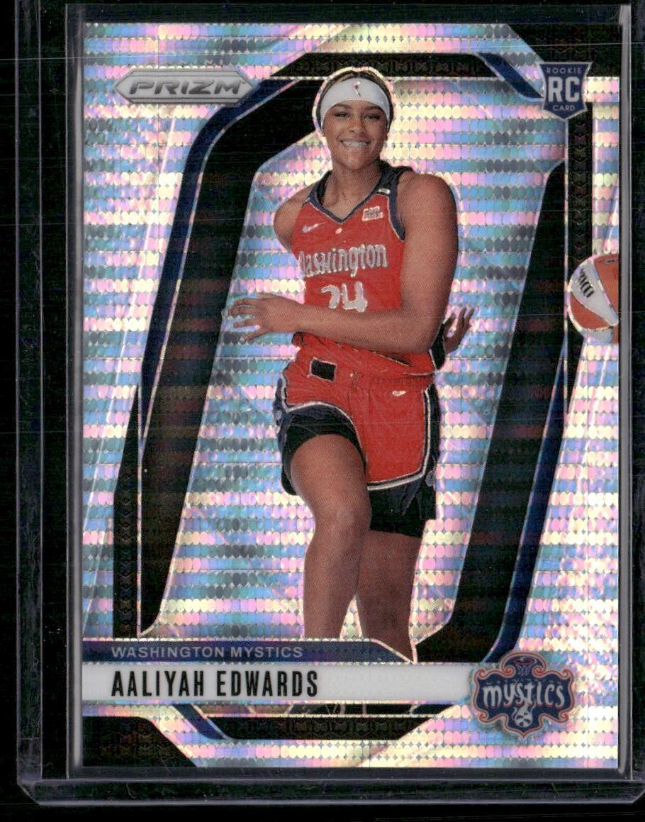 2024 Panini Prizm WNBA #142 Aaliyah Edwards Pulsar Prizms #/499