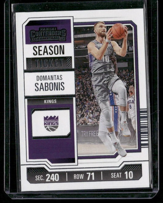 2023-24 Panini Contenders #91 Domantas Sabonis Season Ticket Retail