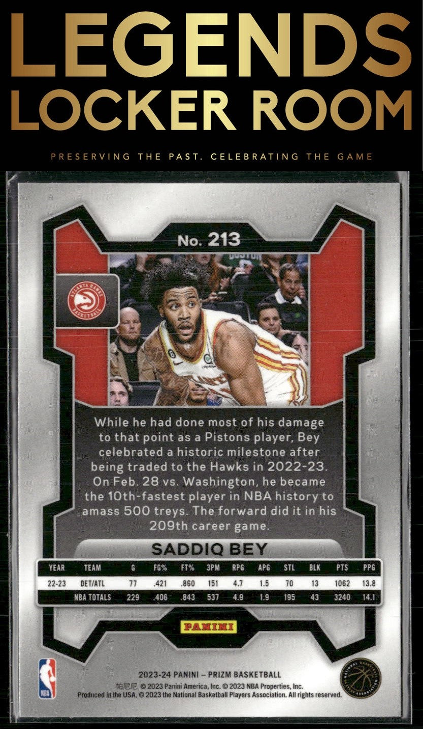 2023-24 Panini Prizm #213 Saddiq Bey