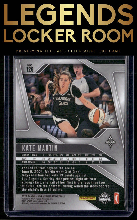 2024 Panini Prizm WNBA #126 Kate Martin