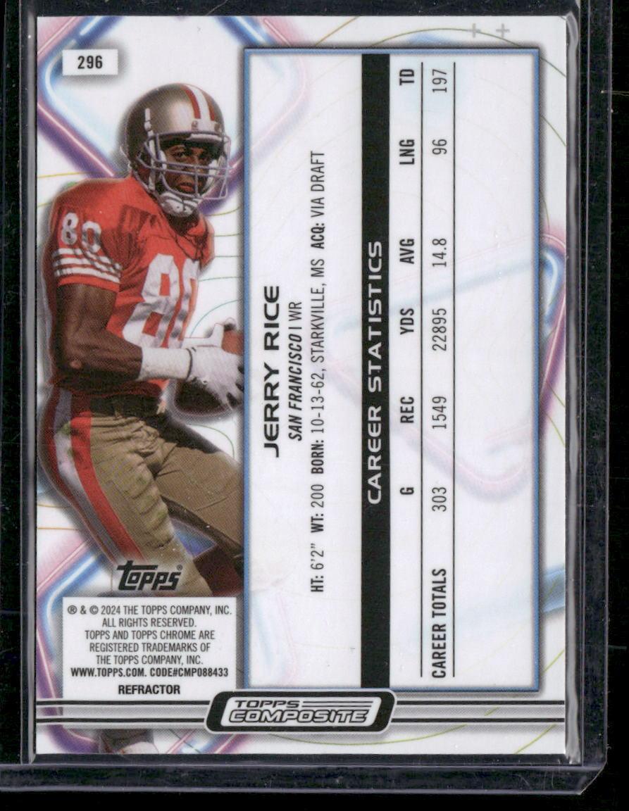 2023 Topps Composite #296 Jerry Rice Cosmic Chrome Refractor