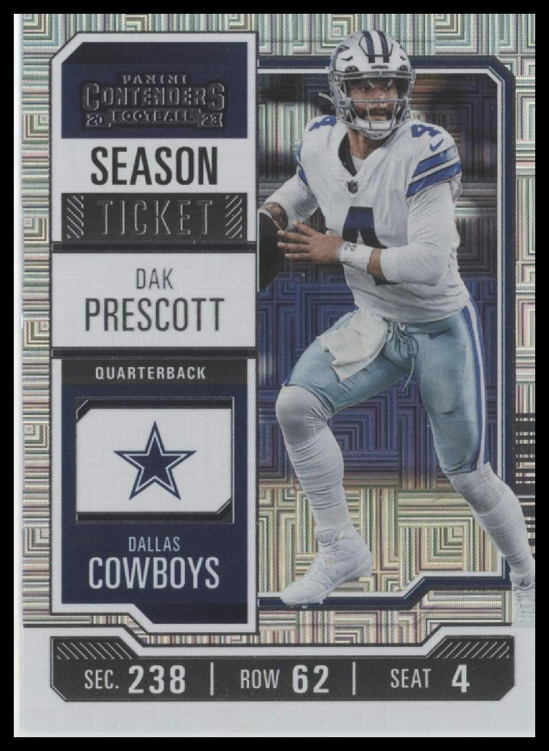 2023 Panini Contenders #28 Dak Prescott Season Ticket