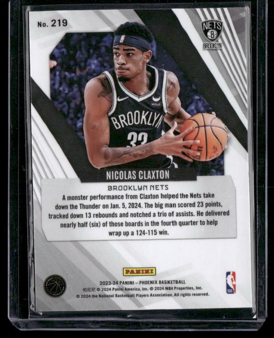 2023-24 Panini Phoenix #219 Nicolas Claxton